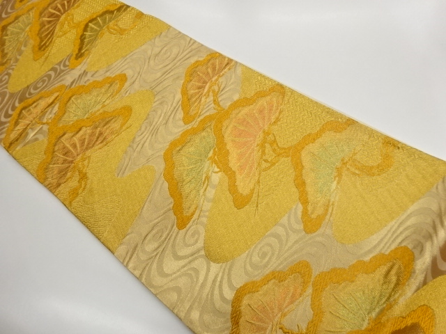 JAPANESE KIMONO / FUKURO OBI / WOVEN PINE & STREAM WATER 